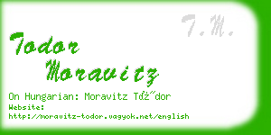 todor moravitz business card